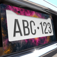 thumbnail image 6 of 1 Pcs Nebula License Plate Frame, License Plate Cover for Car Decorative Parts, Aluminum License Plate Bracket Holder Rust-Proof Weather-Proof for US Standard Car, 6 of 9