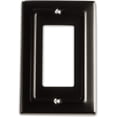 thumbnail image 1 of Monarch Abode 19157 Architectural Switch Plate, 1-Gang, Matte Black, 1 of 4