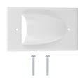 thumbnail image 1 of Placa frontal a prueba de polvo para una gestión de cables segura y limpia Cubierta de enchufe de pared ABS, 1 of 8