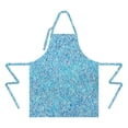 thumbnail image 2 of Blue White Tie Dye Textured Pattern Apron-Garden Aprons for Women with Pockets-Cotton Linen Waterproof Kitchen Cooking Gardening Aprons Adjustable for Kitchen,Cooking,BBQ and Salon 33x27 Inch, 2 of 7