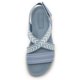 thumbnail image 3 of Sandalias Planas Con Punta Abierta Cruzadas para Mujer Fiesta, 3 of 9