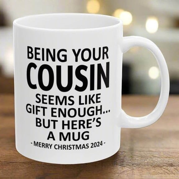 Giunmcul 11oz Novelty Ceramic Coffee Mug Funny Alphabet Gift for Men Women Office Home Microwave Dishwasher Safe Durable Standard Size Humor Cup Present