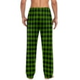 thumbnail image 5 of PUMISAS Straight-Leg Plaid Sweatpants For Men Splice Color Drawstring Elastic And Adjustable Waistband Joggers With Pockets Casual Loose Trousers, 5 of 6