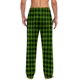 thumbnail image 5 of Pantalones de pijama largos para hombre, informales, con estampado a cuadros, holgados, deportivos, elásticos, rectos, vintage, con bolsillos, 5 of 6