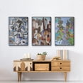 thumbnail image 6 of Magenta Garden - Framed Premium Gallery Wrapped Canvas L Frame 3 Piece Set - Ready to Hang, 6 of 9