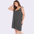 thumbnail image 4 of Vestido de mujer, cuello en V, sin mangas, con tirantes finos, sin espalda, vintage Eccomum XL negro, 4 of 6