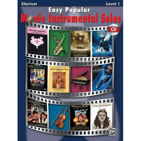 Easy Popular Movie Instrumental Solos for Clarinet- Book & CD