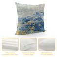 thumbnail image 4 of PRATYUS Blue and Grey Abstract Pillow Covers Modern Navy Gray Throw Pillow Cover Art Artwork Accent Double Sided Printing Couch Cushion Cover or Bed Living Room Chair Outdoor Sofa 18x18in, 4 of 5