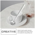 thumbnail image 2 of 4Pcs Stainless Steel Dessert Spoons Practical Coffee Stirring Spoons (Silver), 2 of 5