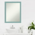 thumbnail image 4 of Amanti Art Sky Blue Rustic Wood Framed Non-Beveled Bathroom Vanity Wall Mirror - 20.25 x 26.25 in, 4 of 8