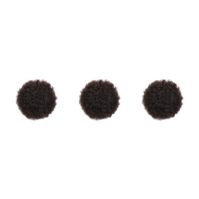 Seitruly Moño de pelo corto sintético Afro, cola de caballo rizada, extensión de oruga, tocado africano, accesorios de estilismo, peluca Type1 NO1