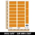 thumbnail image 2 of Four Lines for Notes Sticker Set - Orange - Matte Finish - 2.00" Large, 2 of 7