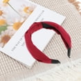 thumbnail image 6 of Unique Bargains 1 Pc Vintage Satin Headbands for Women Wine Red, 6 of 6
