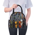 thumbnail image 6 of Fotbe Various Herbs And Spices In Spoons Pattern Lunch Bag, Insulated Lunch Box, Small Leakproof Cooler Food Lunch Containers Reusable High Capacity Lunch Tote Bags for Work, Travel, Outdoor, 6 of 6