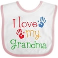 thumbnail image 3 of Inktastic I Love My Grandma Boys or Girls Baby Bib, 3 of 4