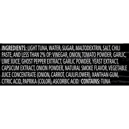 CHICKEN OF THE SEA WILD CAUGHT LIGHT TUNA PACKET, GHOST PEPPER 2.5 OZ