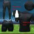 thumbnail image 4 of Goalkeeper Jersey Padded Adult Men's Goalkeeper Armor Padded Compression Shirt with Sponge Protector, 4 of 8