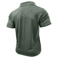 thumbnail image 6 of EWASWON Men's Slim Fit Polo T-Shirts, Short Sleeve Solid Color Casual Shirt for Summer,Green,Size XL, 6 of 6