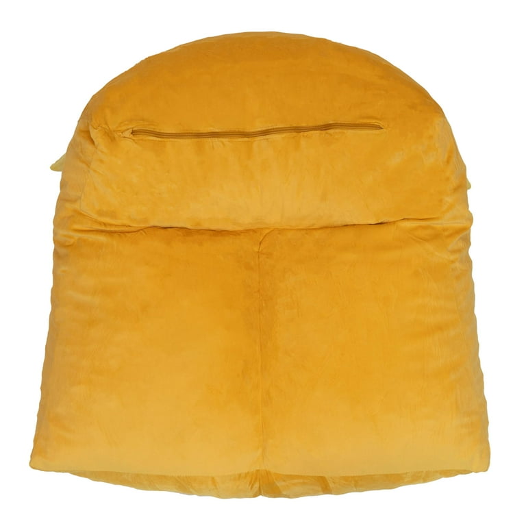 Mainstays Kids' Compressed Foam Chair – Yellow Sun Edition