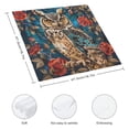 thumbnail image 3 of WYYP Owl Rose Cloth Napkins Polyester Gift Dinner Napkin for Dining Table Kitchen Daily Party Housewarming Farmhouse Decor 4 PCS, 3 of 7