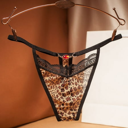 

DENGDENG Women s G-String Thong Sexy Lace Floral Low Waisted Thongs for Women Hollow Out See Through Panties