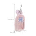 thumbnail image 2 of BESTYASH Portatarjetas Colgante Con Plush Rosa Estilo Para Tarjetas Y Llaves, 2 of 8