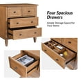 thumbnail image 5 of Tina's Home 30"W 4-Drawer Sideboard Cabinet with Charging Station, Wood Organizer Cabinet for Living Room, Entryway, Apartment, Acorn (2 pieces), 5 of 7