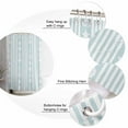 thumbnail image 6 of Sky Blue Striped Coastal Waterproof Fabric Shower Curtain, Nautical Beach Starfish Shell Shower Curtain for Bathroom Curtains Bathtubs Hotel Washable Shower Curtains with 12 Hooks Stall 48x72in, 6 of 6