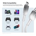 thumbnail image 6 of Powertek Frosty USB-A to USB-C Charging Cable, 6 ft, White, 6 of 7