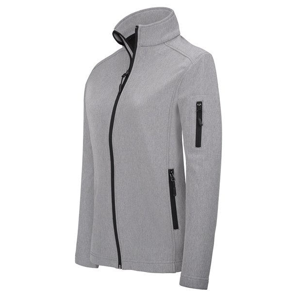 Kariban - Chaqueta Soft Shell para chica mujer (Gris Jaspeado)