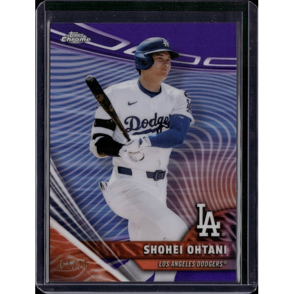 Collectible 2026 Topps Chrome Rivals Shohei Ohtani RVH-25 Purple 61/75 Los Angeles Dodgers Baseball Card Los Angeles Dodgers MLB Baseball Trading Card