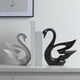 thumbnail image 4 of 2 unids/set de de cisnes de pareja de cerámica, adornos blancos y negros nórdicos, regalos , decoración creativa para sala de, 4 of 9