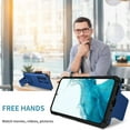 thumbnail image 5 of for Samsung Galaxy A54 5G Case with Slide Camera Cover, [Military Drop Protection] [Snug Touch] Hard Back & Soft Edge Phone Case with Stereo Bracket for Samsung A54 5G 6.4" LTT Blue, 5 of 18