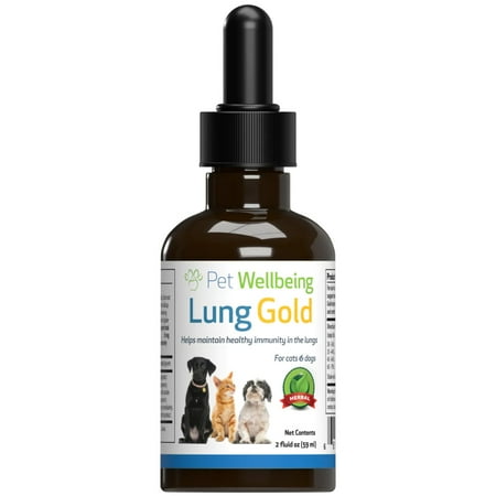UPC: 0661822600153 | Pet Wellbeing Natural Cat Immune Booster for Lung Infections – Lung Gold 2oz (59ml)