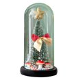 thumbnail image 1 of kurtrusly Christmas Tree Table Lamp Exquisite Christmas Glass Dome Decoration Battery Powered Christmas Tree Desktop Ornament with Light for Living Room Bedroom, 1 of 9