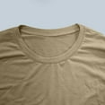 thumbnail image 3 of Timegard Summer Top for Women Round Neck Short Sleeve Oversized Loose Solid Color Casual Tee Blouse, 3 of 8