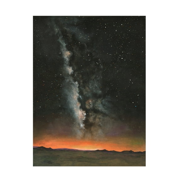 Canvas Wall Art - Michael Willett 'Milky Way Exposure I' Wall Art for Living Room, Bedroom, or Office Décor by Trademark Fine Art - 14 x 19 Inches