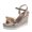 Gold, variant on Vedolay Shoes for Women Platform Women's Backless Slip On Platform Slides,White 7.5