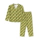 thumbnail image 1 of Balery Avocado Conjunto de Pijama con Estampado para Mujer, Conjunto de Dos Piezas con Manga Larga, Ropa de Dormir Suave con Bolsillos, Pijamas Cómodos-Small, 1 of 7