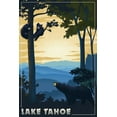 thumbnail image 5 of Lake Tahoe, California, Black Bears, Lithograph, (12x18 Wrapped Canvas, Wall Decor, Artwork), 5 of 5