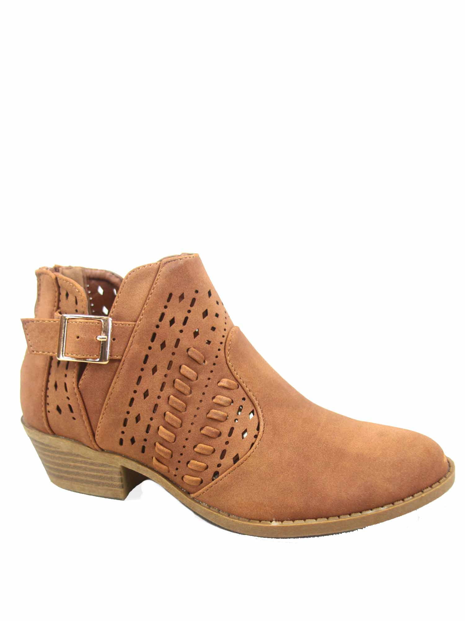 low heel round toe ankle shoes