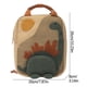 thumbnail image 3 of Mochila pequeña de dinosaurio de cuello largo bordado con sol, mochila infantil de jardín de infancia de lona bordada, 3 of 8