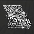 thumbnail image 2 of Home Is Where The Heart Is - Missouri T-Shirt | White Tee Gift, 2 of 5