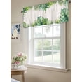 thumbnail image 6 of Tropical Palm Leaf Curtain Valances for Windows, Summer Rustic Botanical Leaves Kitchen Valance Window Treatment, Light Filtering Block Curtains for Bathroom/Bedroom/Living Room 60'' x 18'', 6 of 9