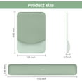 thumbnail image 7 of Mosiso Ergonomic Mouse Pad with Wrist Rest, Non-Slip Base Keyboard Wrist Rest Support, Memory Foam Computer Mouse Mat for Easy Typing and Home/Office Pain Relief, Green, 7 of 7