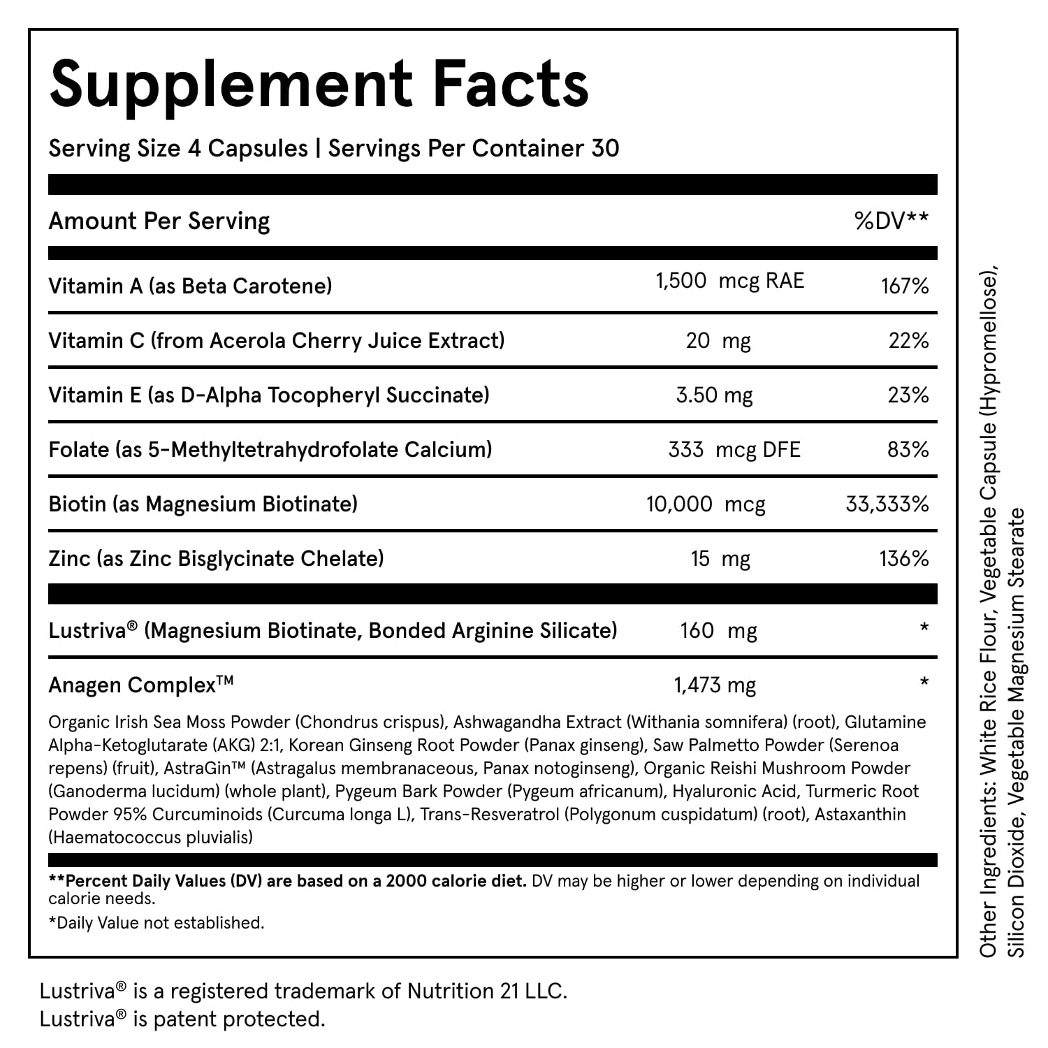 iRESTORE Advanced Hair Growth Supplement for Women with Lustriva | Hair Vitamins For Faster Hair Regrowth | Best for Hair Loss and Thinning, 1 Month Supply