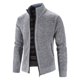 thumbnail image 3 of Suéter grueso de talla grande con forro polar para otoño e invierno, cárdigan de cuello alto, suéter casual coreano, abrigo para hombre, 3 of 5