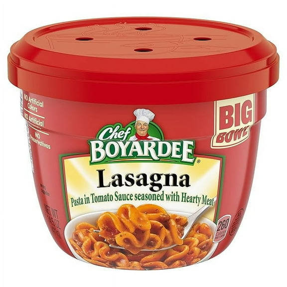 Pack of 1 Chef Boyardee Lasagna, Pasta in Chunky Tomato Sauce Seasoned with Meat, 14.5 oz