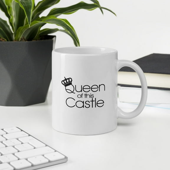 Queen of This Castle White Ceramic Coffee Mug
