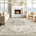 thumbnail image 5 of Vintage Living Room Area Rug 6x9 - Large Soft Washable Oriental Traditional Distressed Farmhouse Rugs for Bedroom - Indoor Floor Accent Carpet for Home Office House Decor - Light Brown, 5 of 18